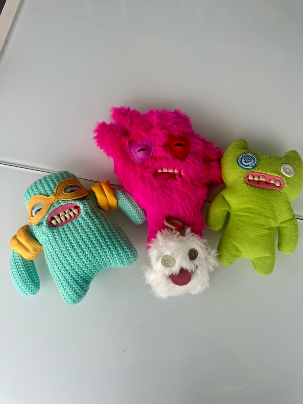 Rare, discontinued Fuggler lot of 4 plush collector’s toys